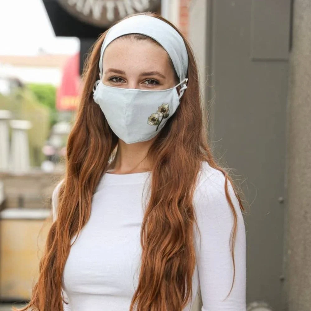 Wildflower FaceMask and Headband Combo